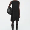 COS PANELED WOOL SHIFT DRESS-Women Dresses & Jumpsuits | Sweaters & Cardigans