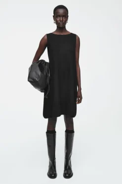 COS PANELED WOOL SHIFT DRESS-Women Dresses & Jumpsuits | Sweaters & Cardigans