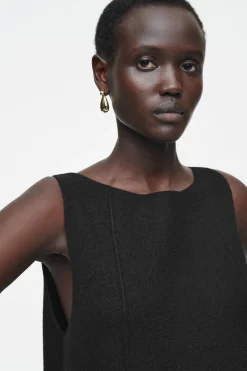 COS PANELED WOOL SHIFT DRESS-Women Dresses & Jumpsuits | Sweaters & Cardigans