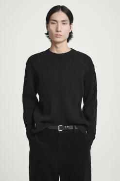 COS PATCH-DETAIL WOOL-BLEND SWEATER- Sweaters & Cardigans
