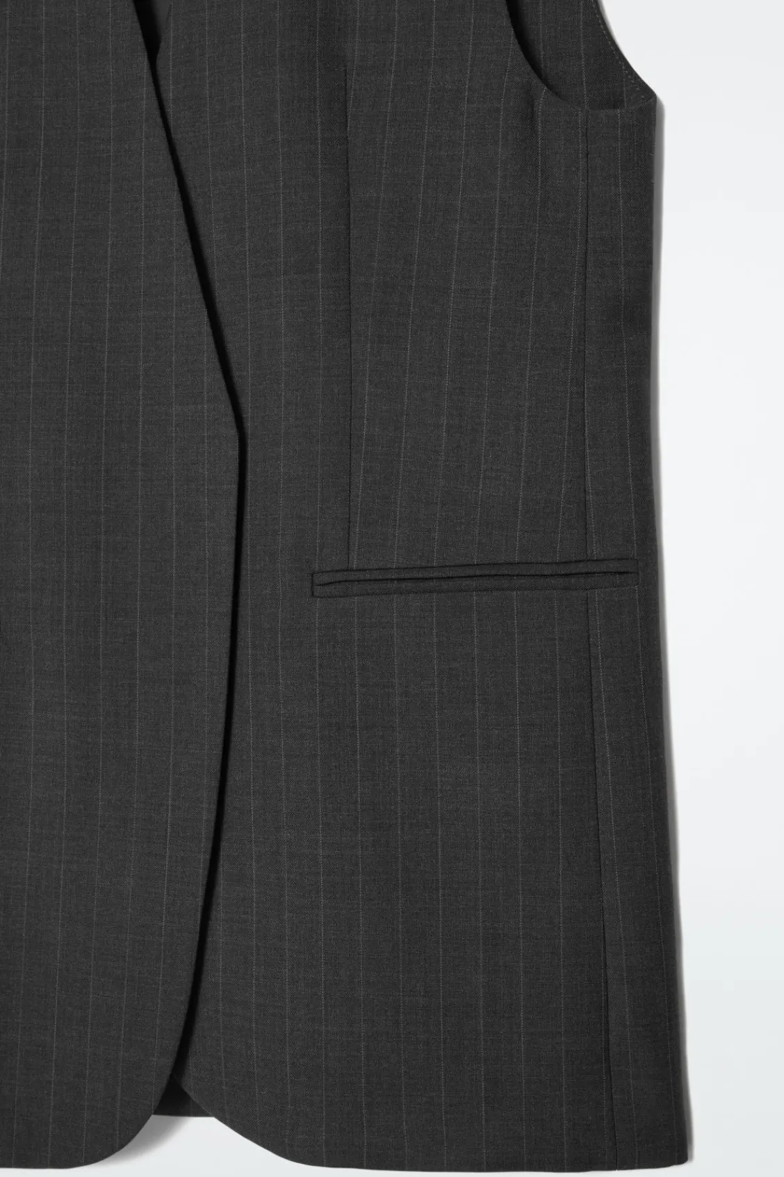COS PINSTRIPED WOOL WAISTCOAT-Women Tops | Vests & Tailoring