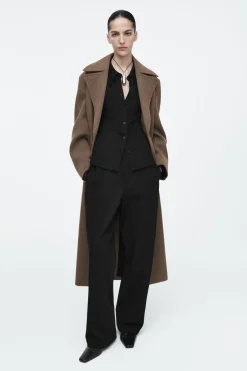 COS PINTUCKED STRAIGHT-LEG PANTS-Women Pants