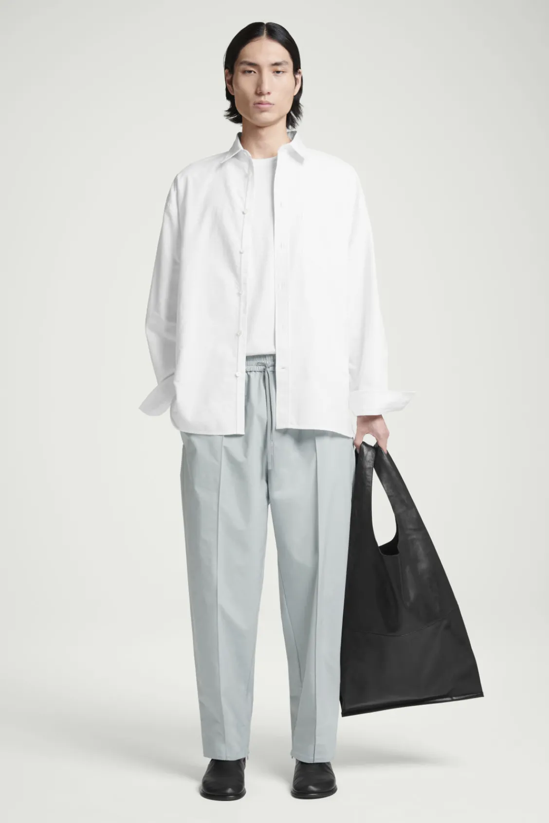 COS PINTUCKED TAPERED TRACK PANTS- Pants