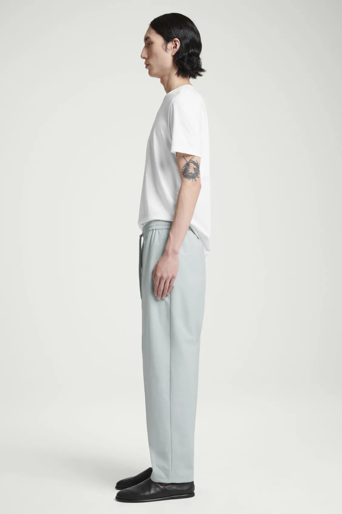 COS PINTUCKED TAPERED TRACK PANTS- Pants