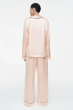 COS PIPED SILK PAJAMA PANTS-Women Pants