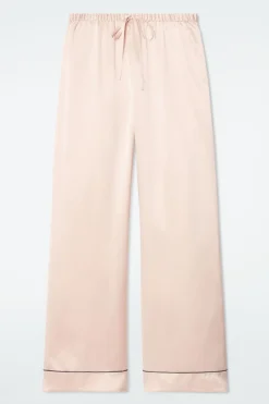 COS PIPED SILK PAJAMA PANTS-Women Pants