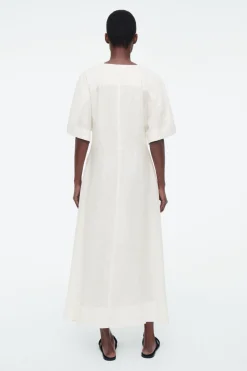 COS PLEATED A-LINE MIDI SHIRT DRESS-Women Dresses & Jumpsuits