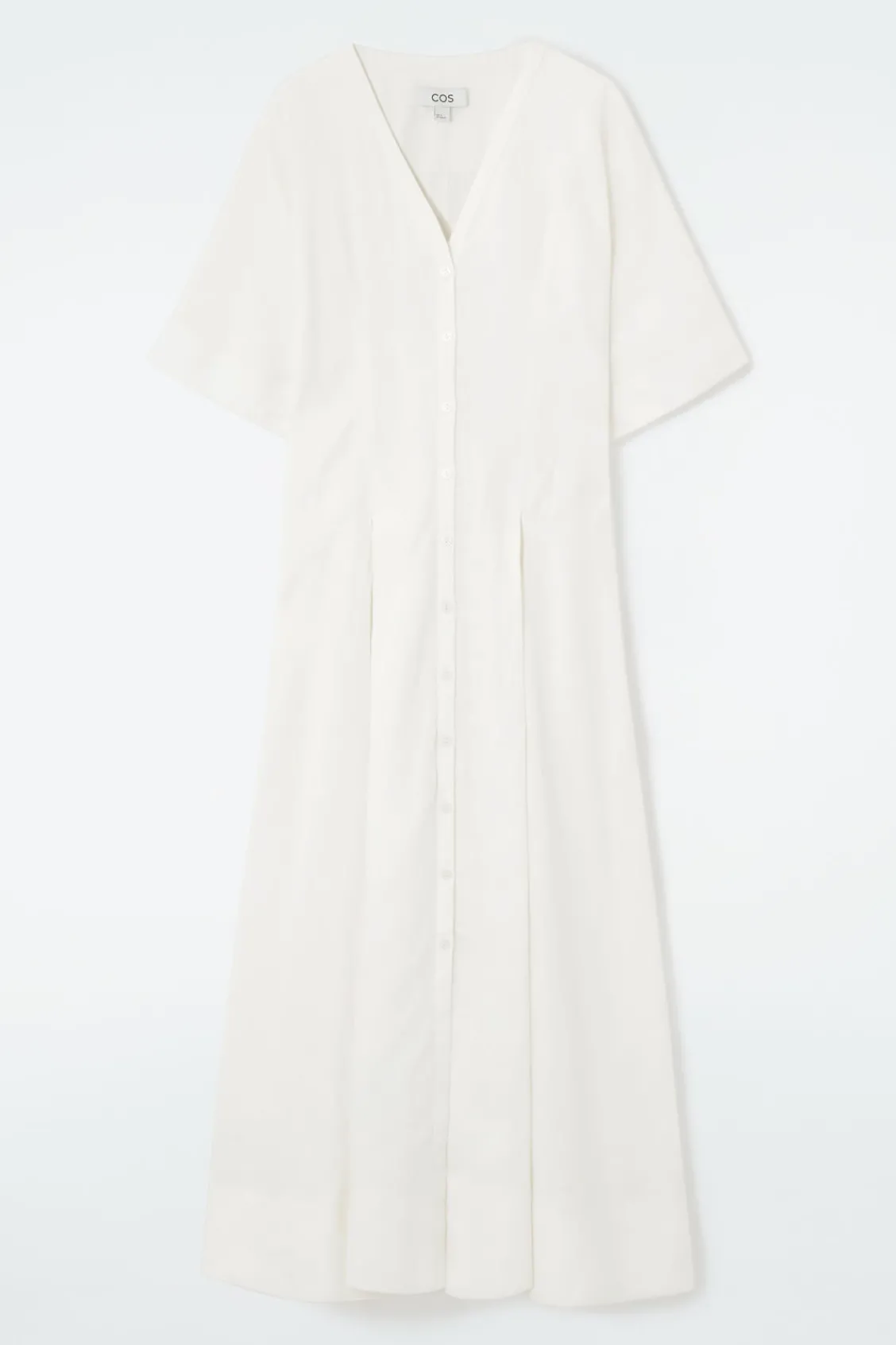 COS PLEATED A-LINE MIDI SHIRT DRESS-Women Dresses & Jumpsuits