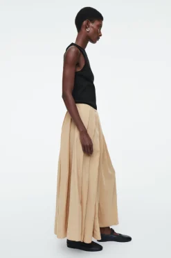 COS PLEATED A-LINE MIDI SKIRT-Women Skirts