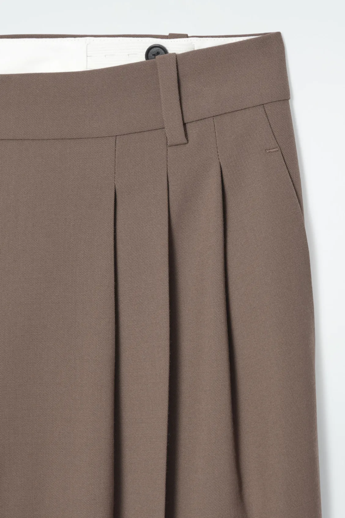 COS PLEATED BARREL-LEG WOOL-BLEND PANTS-Women Vests & Tailoring | Pants