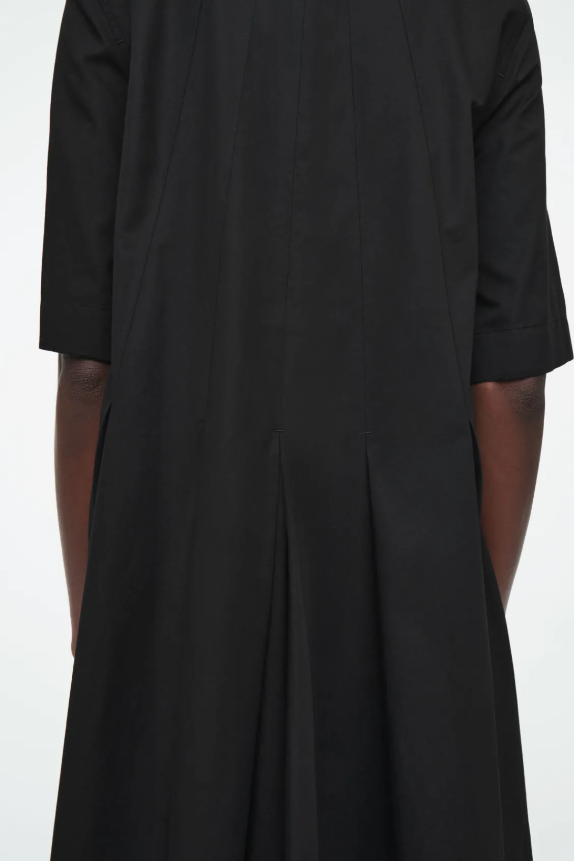 COS PLEATED COTTON MINI DRESS-Women Dresses & Jumpsuits