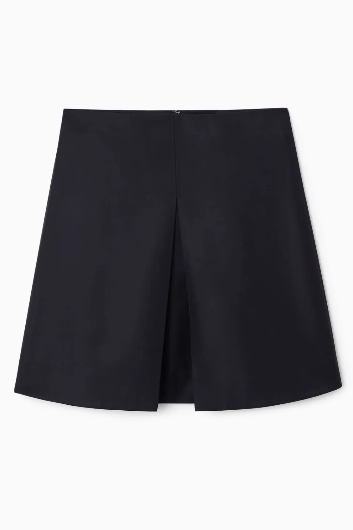 COS PLEATED WOOL-BLEND MINI SKIRT-Women Skirts