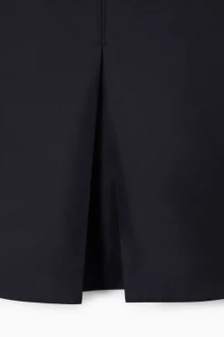 COS PLEATED WOOL-BLEND MINI SKIRT-Women Skirts