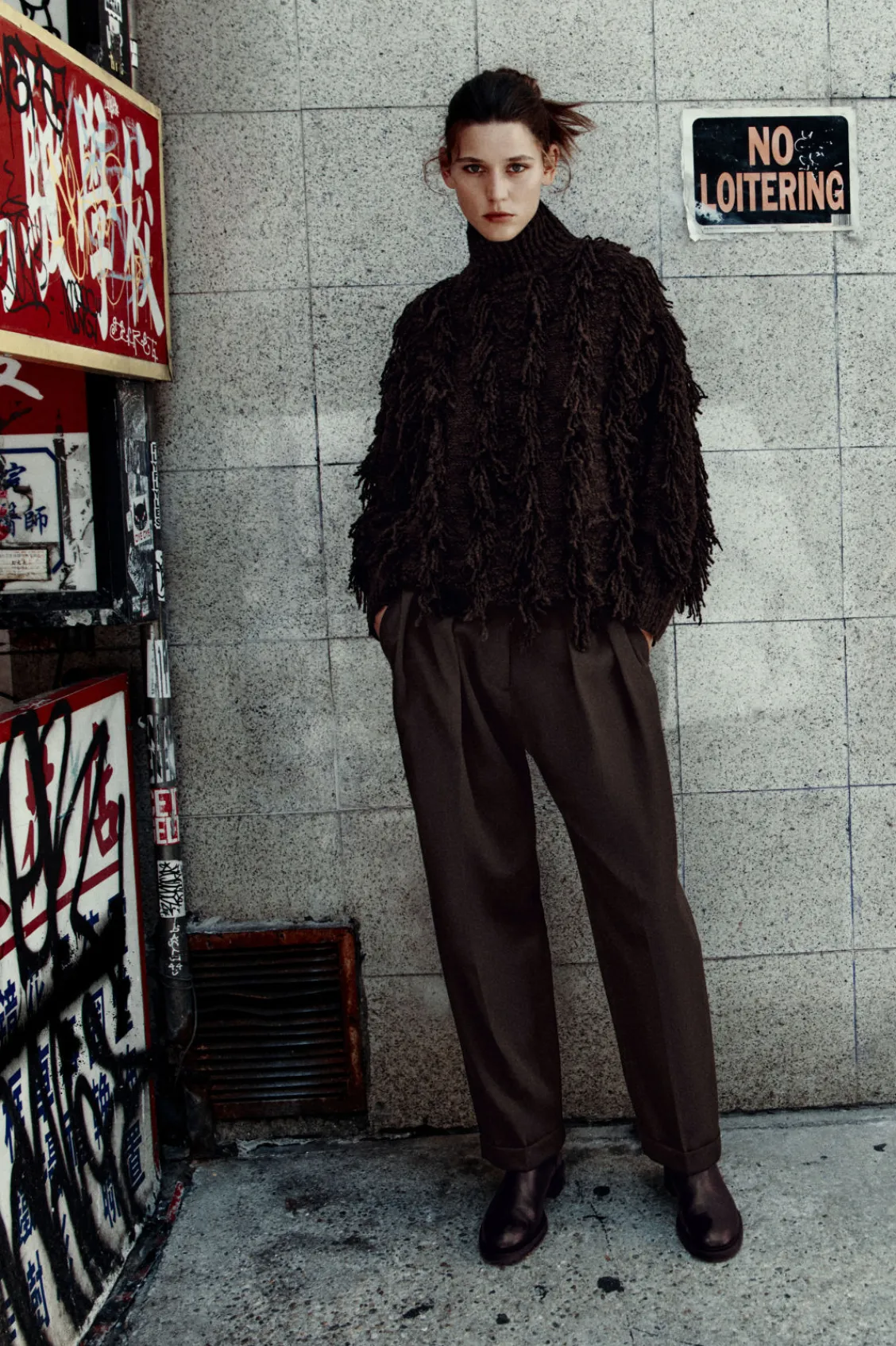 COS PLEATED WOOL-BLEND TAPERED PANTS-Women Vests & Tailoring | Pants