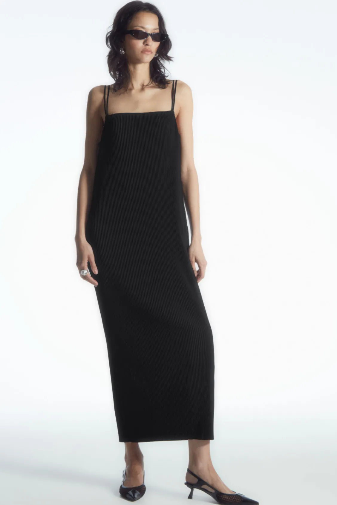 COS PLISSÉ MIDI SLIP DRESS-Women Dresses & Jumpsuits