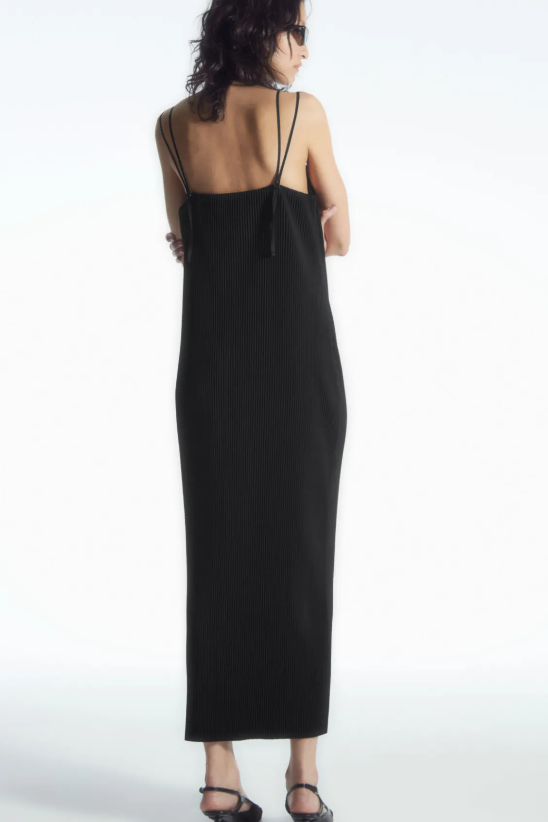 COS PLISSÉ MIDI SLIP DRESS-Women Dresses & Jumpsuits
