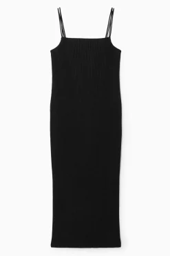 COS PLISSÉ MIDI SLIP DRESS-Women Dresses & Jumpsuits