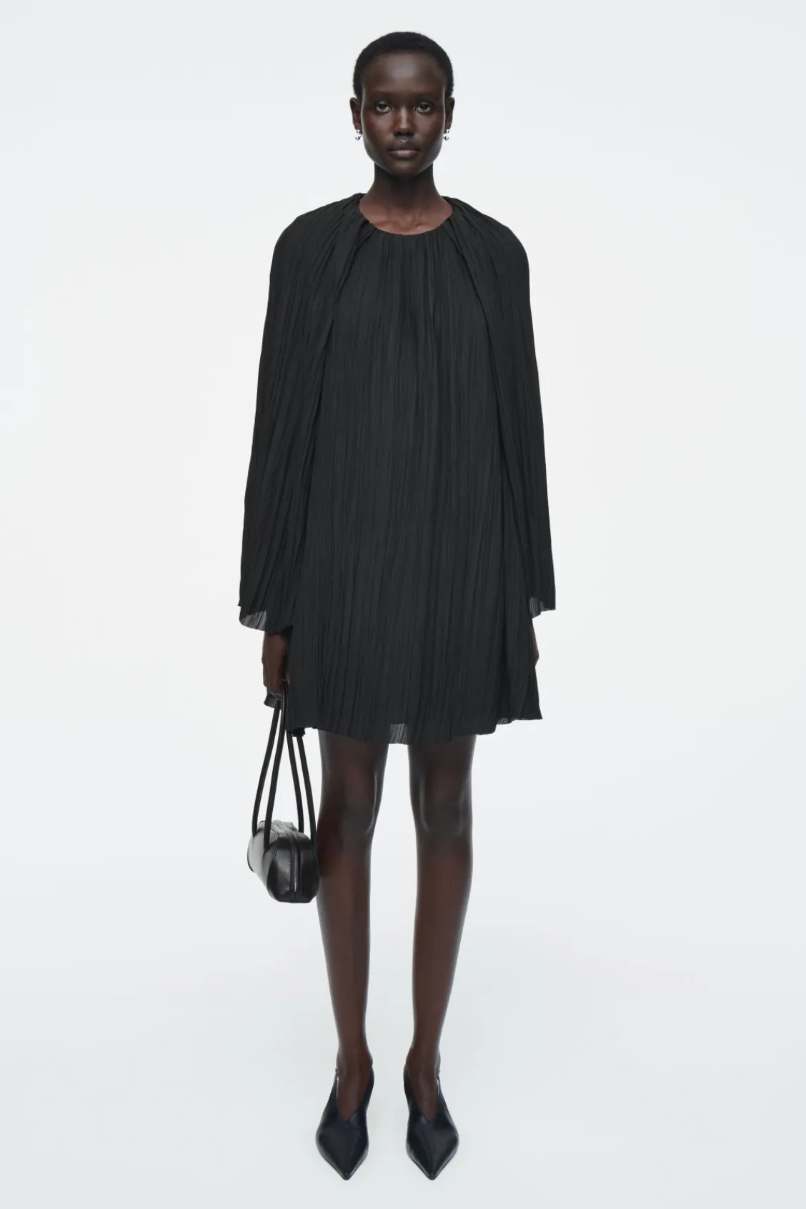 COS PLISSÉ MINI DRESS-Women Dresses & Jumpsuits