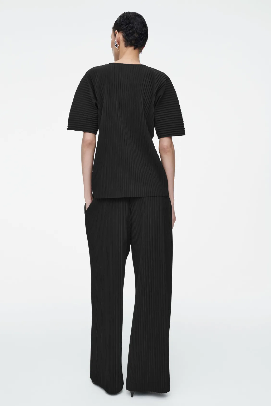 COS PLISSÉ TOP-Women Tops