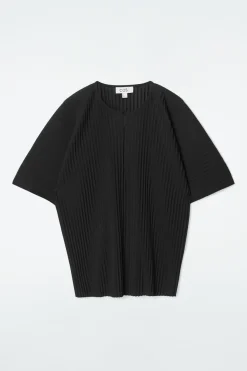 COS PLISSÉ TOP-Women Tops