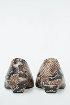 COS POINTED LEATHER KITTEN-HEEL PUMPS-Women Shoes