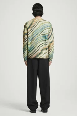 COS PRINTED ALPACA-BLEND SWEATER- Sweaters & Cardigans