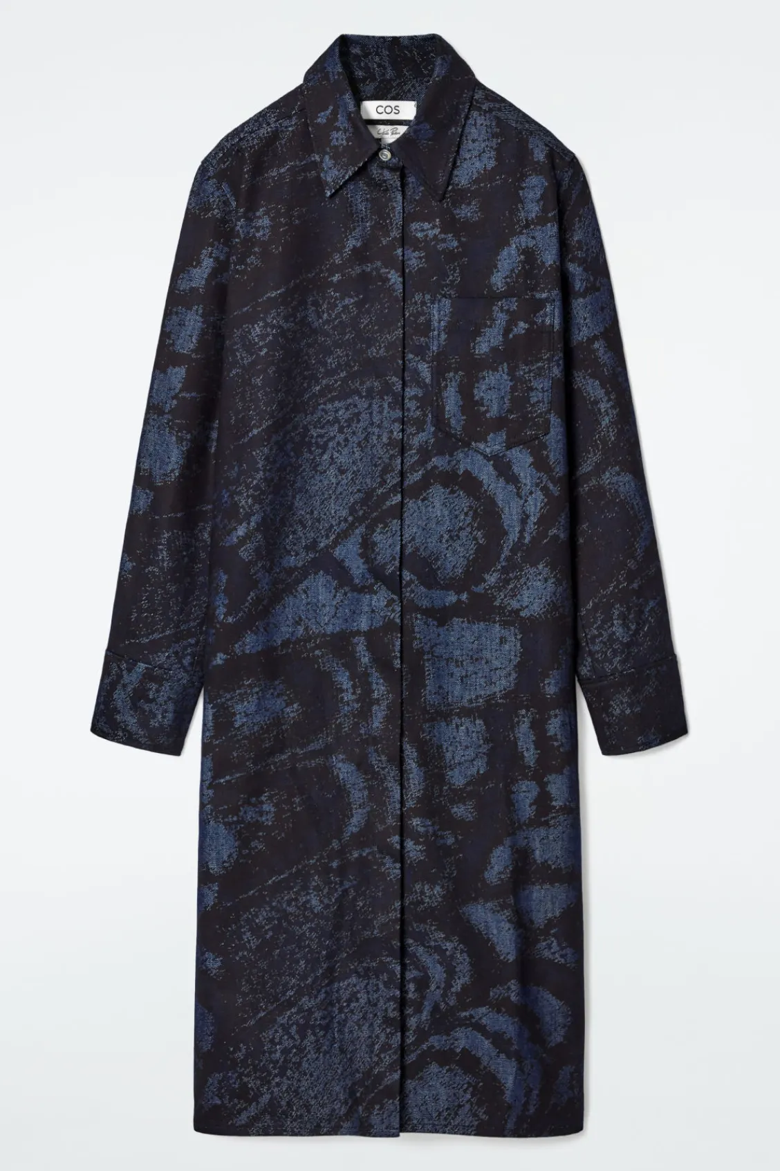 COS PRINTED DENIM SHIRT DRESS-Women Dresses & Jumpsuits