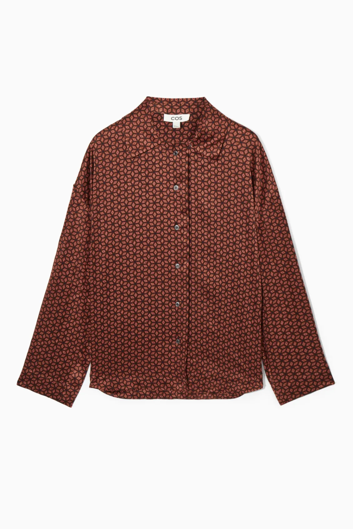 COS PRINTED PURE SILK PAJAMA SHIRT-Women Shirts & Blouses | Tops