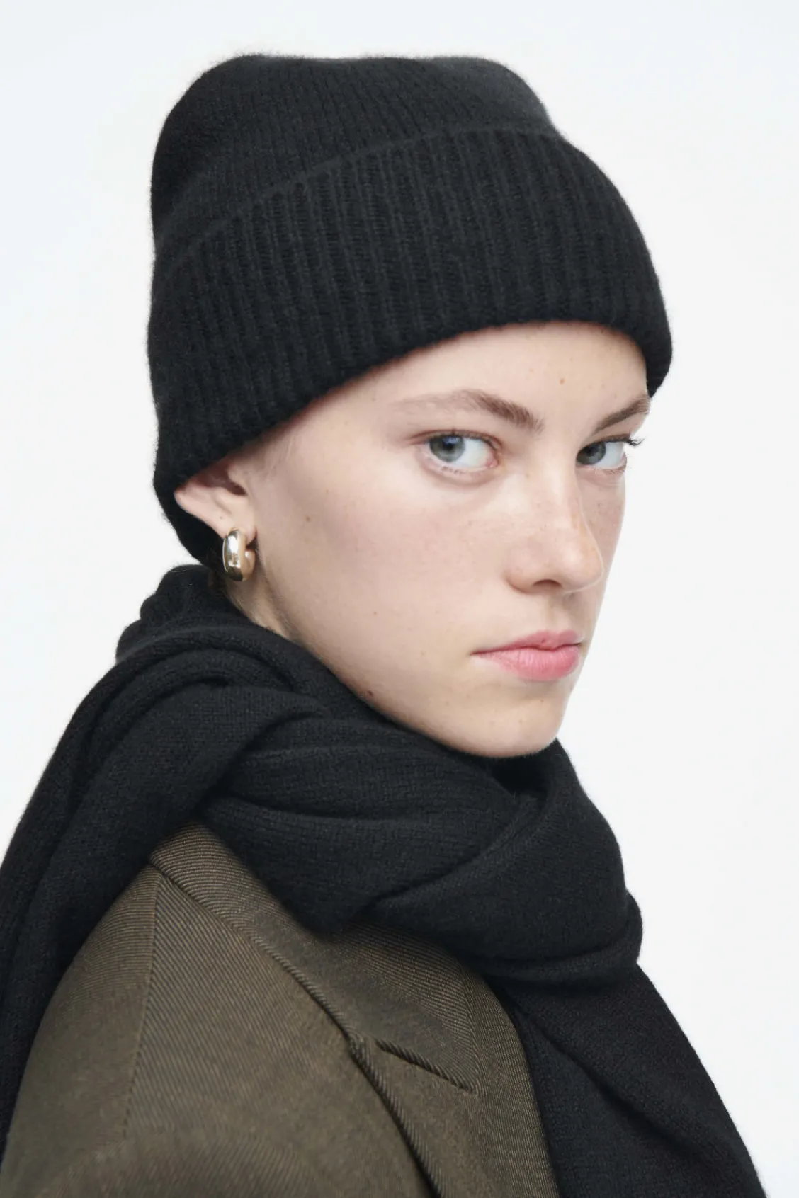 COS PURE CASHMERE BEANIE-Women Cashmere | Hats & Scarves