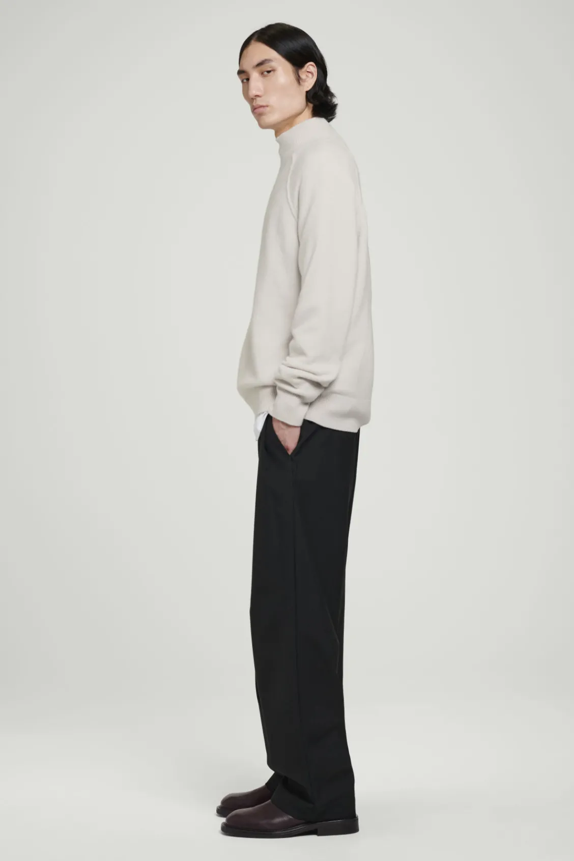 COS PURE CASHMERE FUNNEL-NECK SWEATER- Sweaters & Cardigans | Cashmere