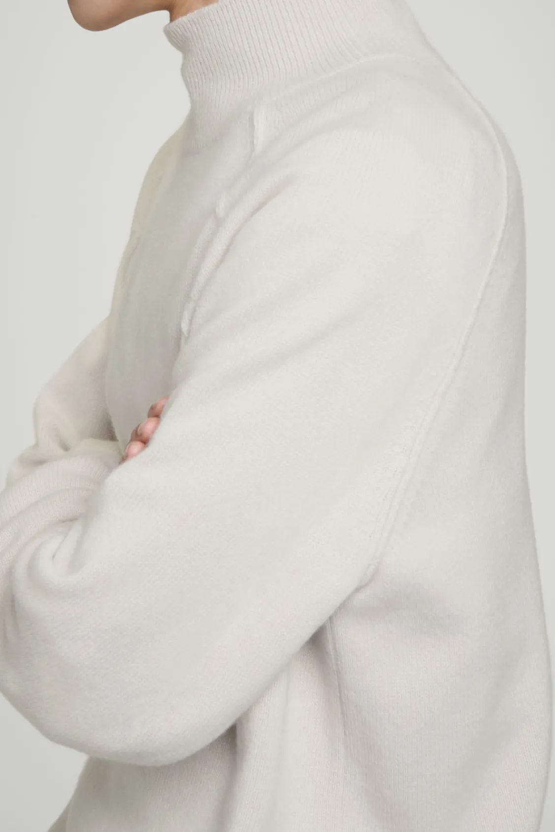COS PURE CASHMERE FUNNEL-NECK SWEATER- Sweaters & Cardigans | Cashmere