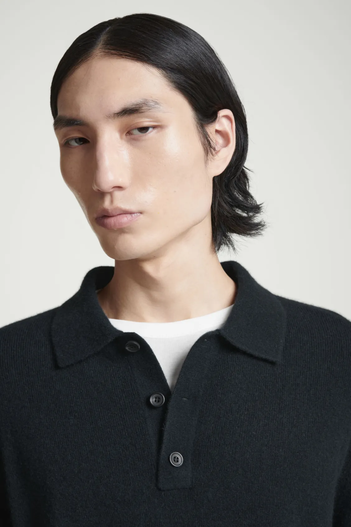 COS PURE CASHMERE POLO SHIRT- Polo Shirts | Cashmere