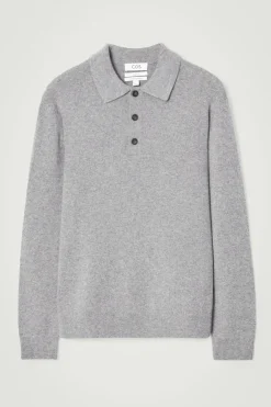COS PURE CASHMERE POLO SHIRT- Polo Shirts | Cashmere