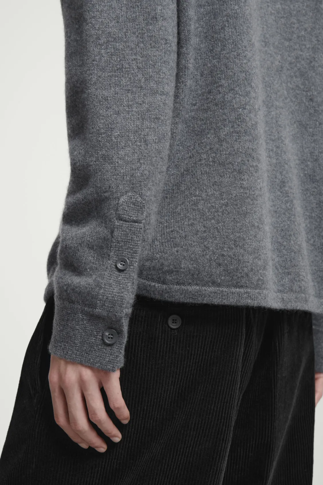 COS PURE CASHMERE ZIP-UP OVERSHIRT- Shirts | Cashmere