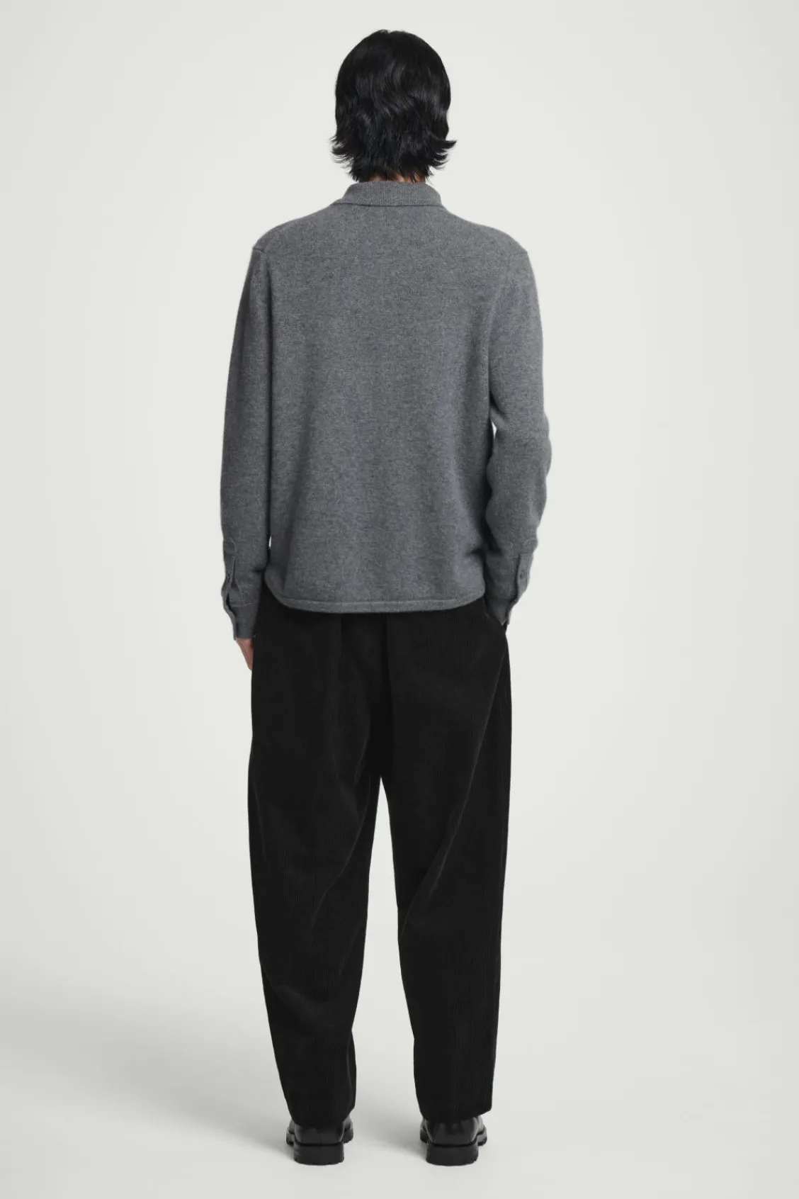 COS PURE CASHMERE ZIP-UP OVERSHIRT- Shirts | Cashmere