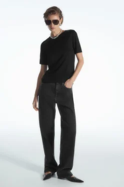 COS PURE SILK T-SHIRT-Women T-Shirts | Tops
