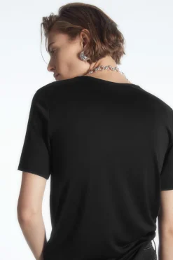 COS PURE SILK T-SHIRT-Women T-Shirts | Tops