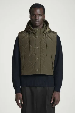 COS QUILTED HOODED HYBRID VEST- Hats & Scarves | Coats & Jackets