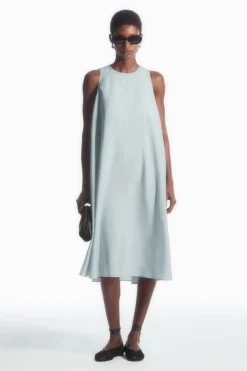 COS RACER-NECK MIDI DRESS-Women Dresses & Jumpsuits