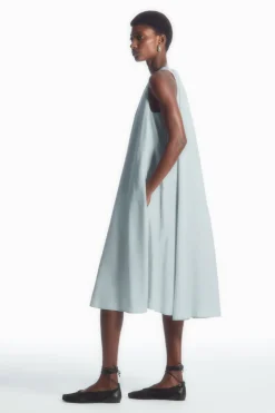 COS RACER-NECK MIDI DRESS-Women Dresses & Jumpsuits