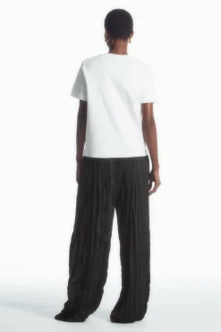 COS REGULAR BOXY V-NECK T-SHIRT-Women Tops