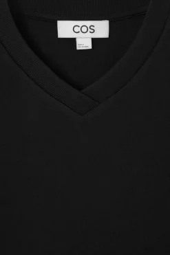 COS REGULAR BOXY V-NECK T-SHIRT-Women Tops