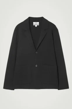 COS REGULAR KNITTED MERINO-WOOL BLAZER- Suits & Tailoring