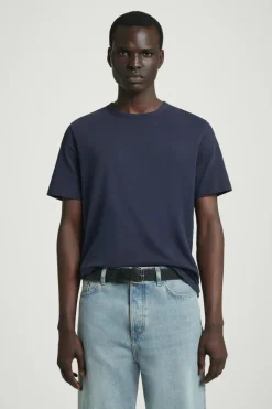 COS REGULAR LIGHTWEIGHT BRUSHED-COTTON T-SHIRT- T-Shirts