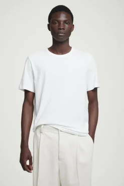 COS REGULAR LIGHTWEIGHT BRUSHED-COTTON T-SHIRT- T-Shirts