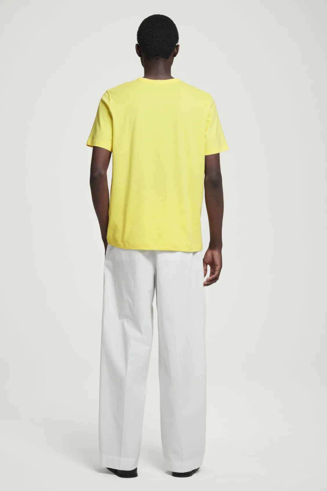 COS REGULAR LIGHTWEIGHT BRUSHED-COTTON T-SHIRT- T-Shirts