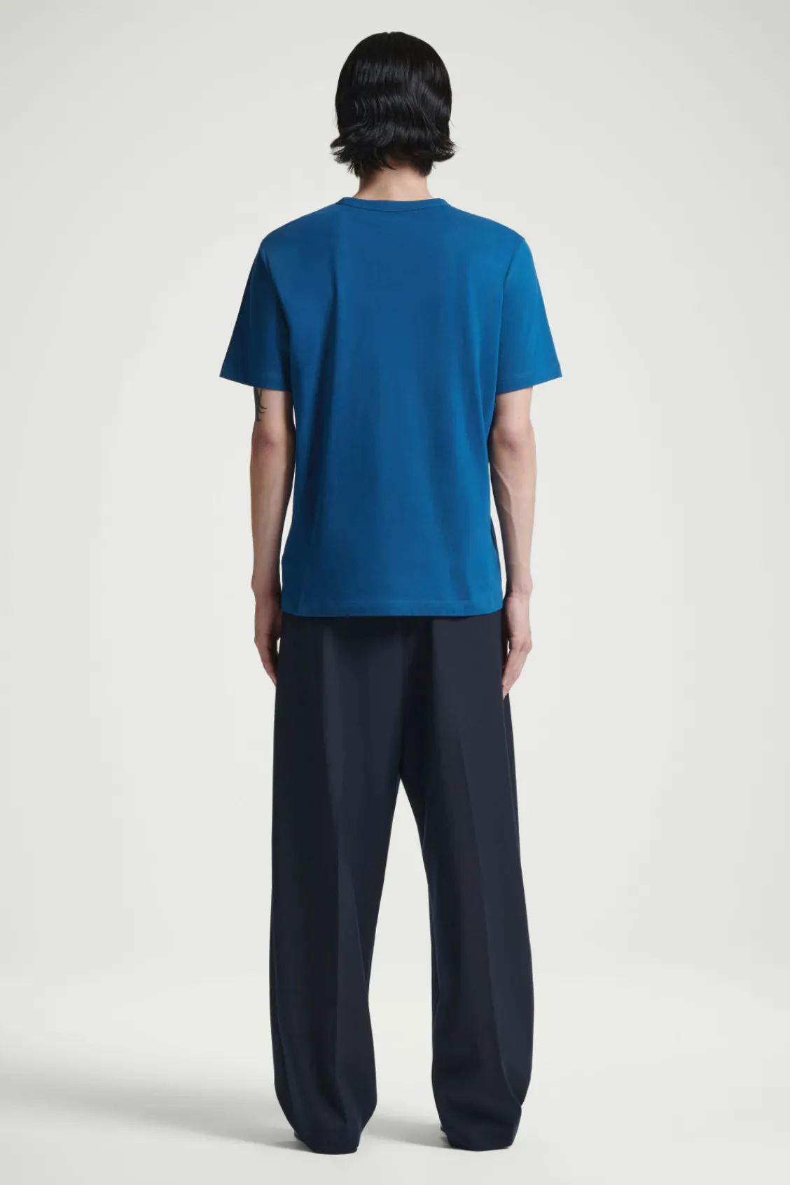 COS REGULAR LIGHTWEIGHT BRUSHED-COTTON T-SHIRT- T-Shirts