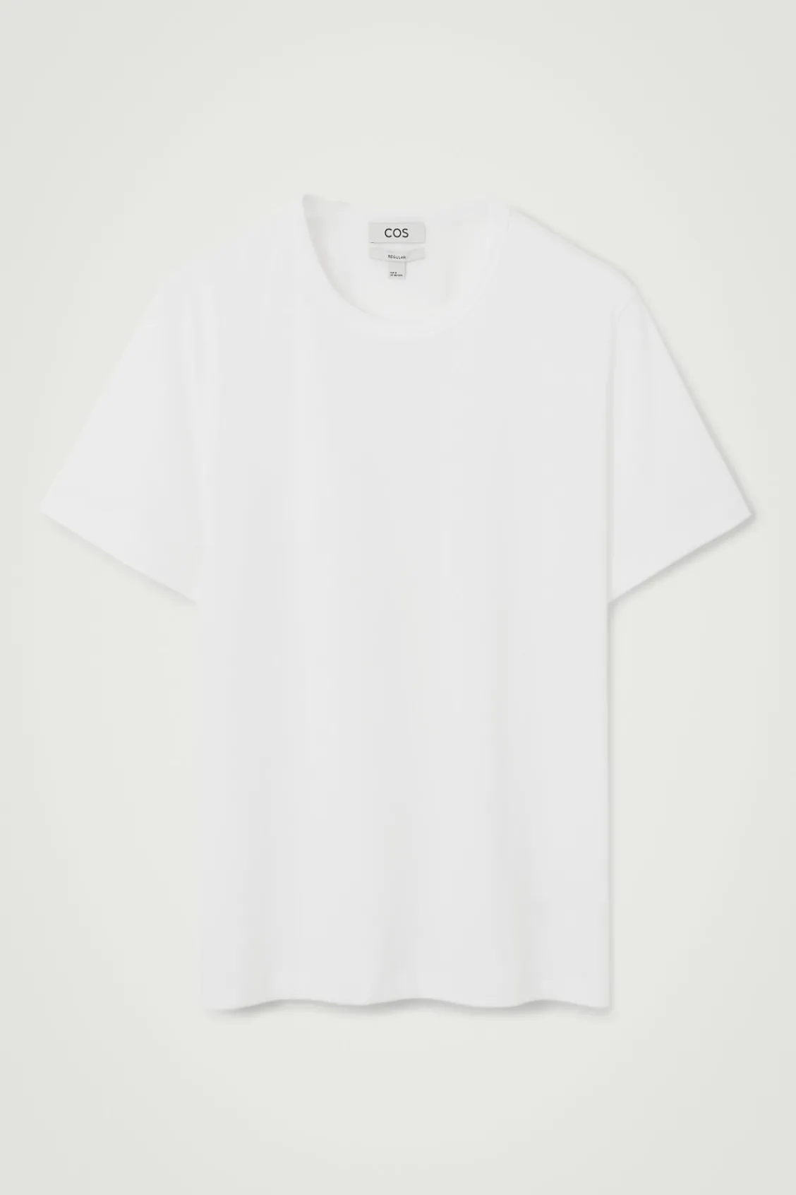 COS REGULAR LIGHTWEIGHT BRUSHED-COTTON T-SHIRT- T-Shirts