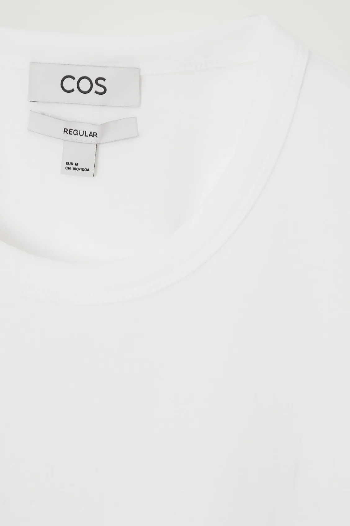 COS REGULAR LIGHTWEIGHT BRUSHED-COTTON T-SHIRT- T-Shirts