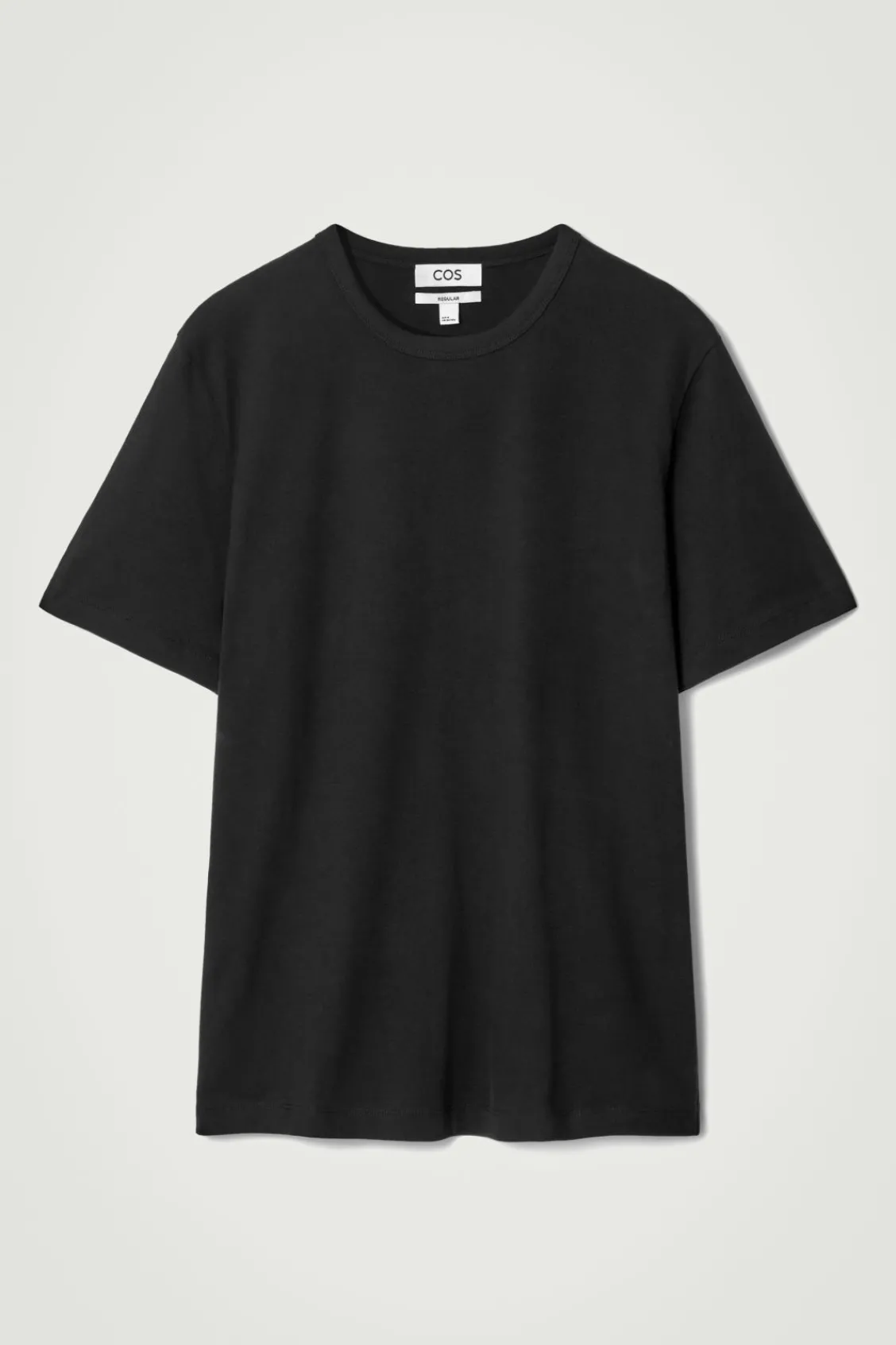 COS REGULAR LIGHTWEIGHT BRUSHED-COTTON T-SHIRT- T-Shirts